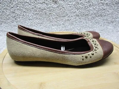 Mossimo Supply Co Flats Womens 7 Brown  Slip On Round Toe Casual Comfort • $4.99