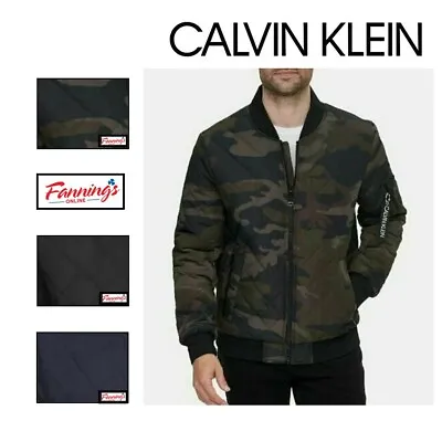 Calvin Klein Men's Quilted Bomber Jacket Coat | L33 • $53.95