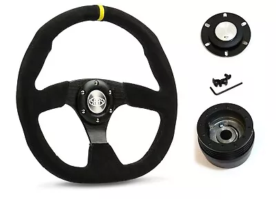 SAAS Steering Wheel D1-SWB-FS2 & Boss For Mazda RX2 RX3 RX4 RX5 1970-1985 • $243