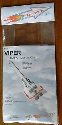 The Colonel Viper Flying Model Rocket Kit By MoreRockets.com Not Estes  • $42.99