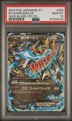 PSA 10 M Charizard XY2 Wild Blaze 055/080 EX 1st Edition Mega Japanese Pokemon • $124.28