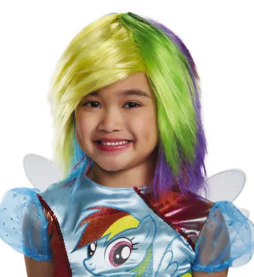  Child RAINBOW DASH Or Clown WIG My Little Pony Licensed Multicolored Wig • $14.95