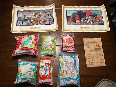 1999 Toy Story 2 McDonalds Complete Set 6 Candy Dispensers 2 Posters & Bag NIP • $39.97