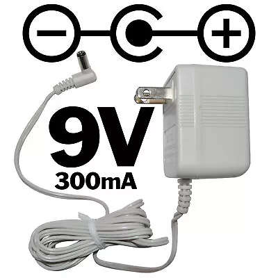 9 Volt DC 300mA Power Adapter With 5.5mm Barrel Jack (Center Positive) • $10.99