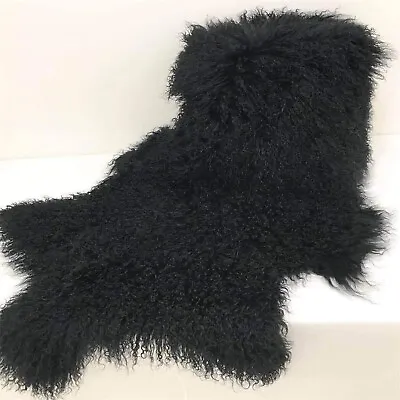 Genuine Tibetan/Mongolian Lambskin Sheepskin Hide Pelt Throw Area Rug Plate W... • $115.78