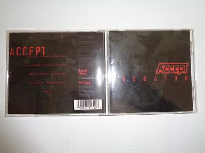 Accept Predator CD 1998 Sweat Shop Records 1st Edition Heavy Metal • $12.50