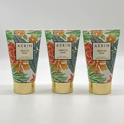 Lot Of 3 Estee Lauder Aerin Hibiscus Palm  Body Cream Lotion Travel Size 1.0 Oz • $21.99