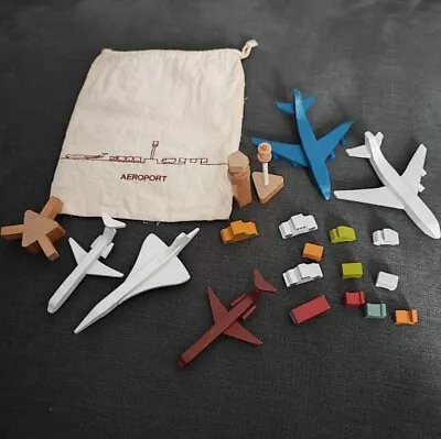 Muji Wooden Toys Airport In A Bag • £10