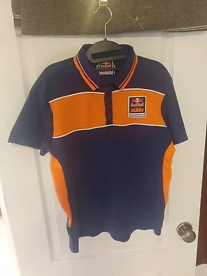 KTM Racing Motocross Mechanic Pit Button Shirt Sz M Race Team Redbull • $24.90