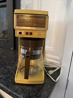 Vtg 1975 ☕ Sunbeam Coffeemaster Coffee Maker 10 Cup 15-213 Harvest Yellow Gold • $59.99