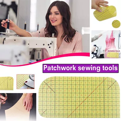 Hot Ironing Ruler Patchwork Tailor Craft Diy Sewing Supplies Measuring Tool Rule • £2.94