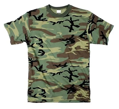 Camouflage Camo ARMY TSHIRT MENS Short Sleeve T-Shirt S M L XL 2X 3X 4X 5X 6X 7X • $12.99