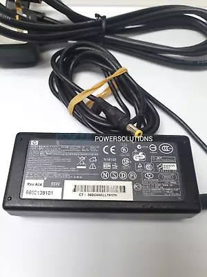 Genuine Hp Pa-1650-02h Laptop Charger  Ppp009l-e Series 65w 18.5v 3.5a Yellowtip • £7.80