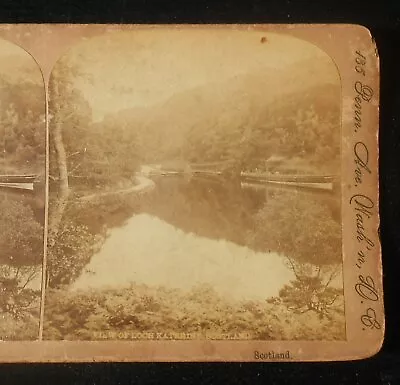 1890s Jarvis Stereoview Steam Launch Loch Katerine Loch Katrine UK Stirling Co • $5.82