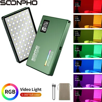SOONPHO P10 RGB LED Video Fill Light Full Color On-camera Light Panel 2500-8500K • $38