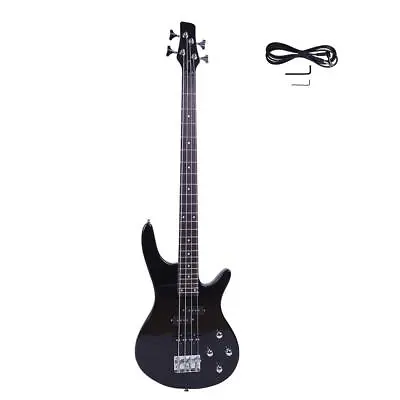 New Right Handed 4 Strings Electric IB Bass Guitar Basswood Guitars Black • $68.99