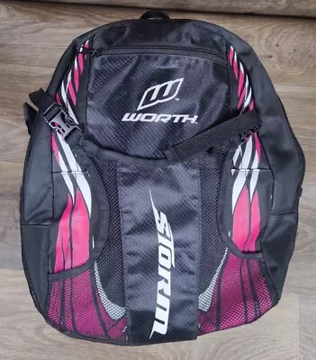 Worth Youth Size Softball Backpack Equipment Bag Black Pink Used Nice! See Pics! • $13