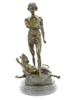 Handcrafted Bronze Sculpture SALE Mar Nude Semi Potet Loys By Leopard And Youth • $399