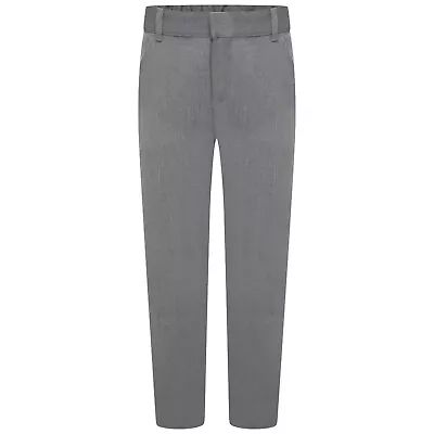 Boys  Light Grey School Trousers Slim Leg School Uniform • £1.99