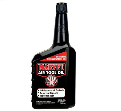 Marvel Mystery MM85R1 Air Tool Oil 32oz. Bottle Red Thin • $19.99
