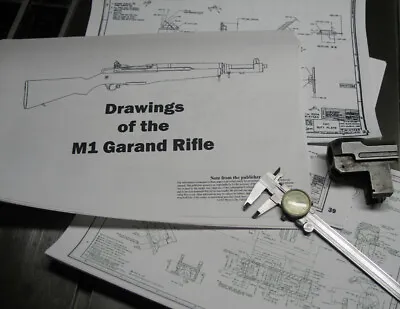 M1 Garand Measured Drawings Blueprints 75 Pages! • $34.95