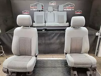 2012 Ford F250 Crew Cab Power Front & Rear Cloth Seats Gray Interior 2s • $750