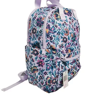 Vera Bradley Campus ReActive Totepack Backpack Cloud Vine Floral Work Travel NWT • $111.20