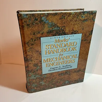 Marks Standard Handbook For Mechanical Engineers 9th Edition Avallone Baumeister • $17.95
