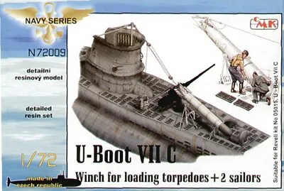 CMK N72009 1:72 Type VIIc U-Boat Winch For Loading Torpedoes' & 2 Sailors • £24.48