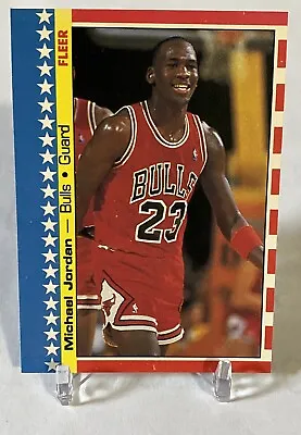 1987-88 Fleer Sticker #  2 Michael Jordan Read Description • $99.99
