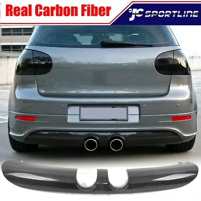 Fits Volkswagen VW Golf 5 MK5 R32 Rear Bumper Diffuser Lip Spoiler REAL CARBON • $325.84