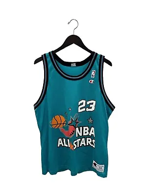 $300 • Buy Vintage 1996 Michael Jordan All Star Game Champion Jersey Adult Size L/44 90s
