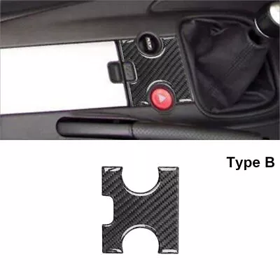 For Honda S2000 Carbon Fiber Interior Hazard Light Button Cover Trim Type B • $7.65