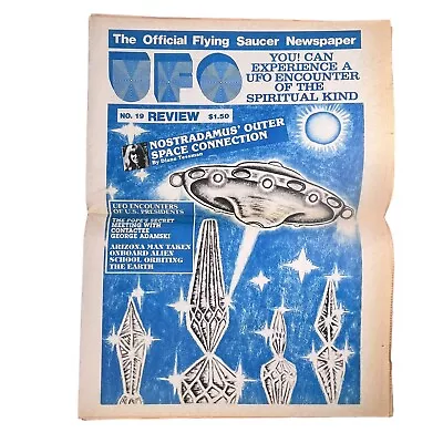 UFO Review Official Flying Saucer Newspaper No. 19 New York Rare Vintage • $49.99