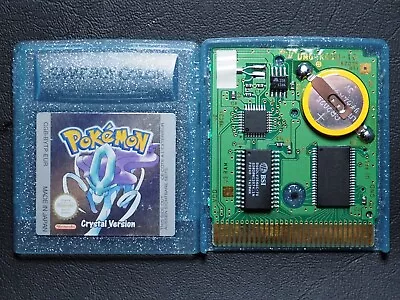 Pokemon Crystal For Nintendo Game Boy Color **100% GENUINE** NEW BATTERY • $235