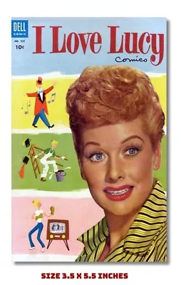 I Love Lucy Fridge Magnet 1954 Tv Show Comic Cover 3.5 X 5.5   • $6.95