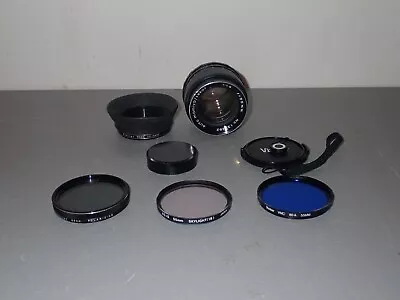 Auto Mamiya Sekor F/1.4 55mm Lens 4 Filters Sluggish Aperture • $42