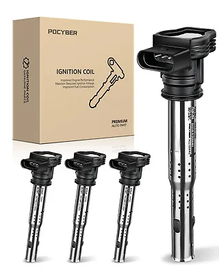 $64.99 • Buy Ignition Coils Pack Of 4 For Audi Quattro Volkswagen  Replaces OEM 07K905715F