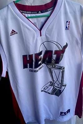 Adidas #3 Dwyane Wade Miami Heat 2011 Finals Jersey Men’s LRG NBA RARE Gold VTG • $70.99