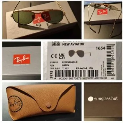 Genuine Brand New Ray Ban Aviators (NEVER USED) • $175