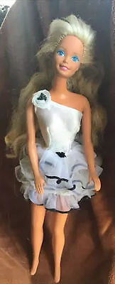 Vintage 1966 Malaysia Mattel Barbie Blonde T&T  Ben. Legs BlueEyes 80s White Dre • $18.99