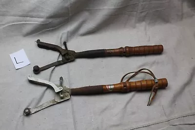 2x Vintage Winchester Western Clay Pigeon Hand Thrower Trap & Skeet Wood Handle • $39.99