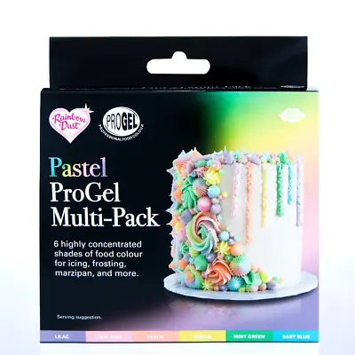 £13.79 • Buy PASTEL  ProGel Multipack 6 Pack Food Colouring Gel Icing Baking Cake Decorating
