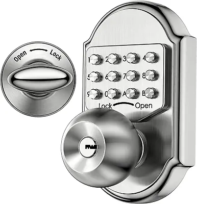 Keyless Entry Door Lock Deadbolt Stainless Steel 304 Keypad Mechanical Digital C • $76.99