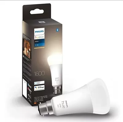 Philips Hue White Home Light Bulb/Globe 15.5W A67 B22 W /Bluetooth 1600LM • $19.81