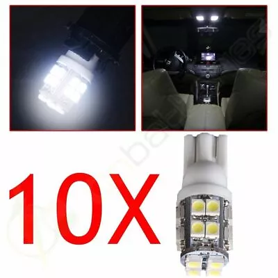 10PCS Bright White License Plate Tags Light T10 Wedge 3528 20 SMD LED For Ford • $11.29