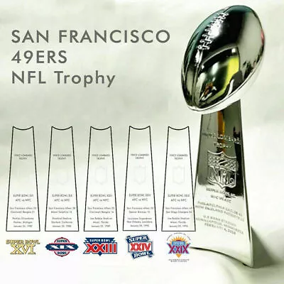 San Francisco 49ers Super Bowl Vince Lombardi Trophy Height 13  Fast Shipping • $106.99