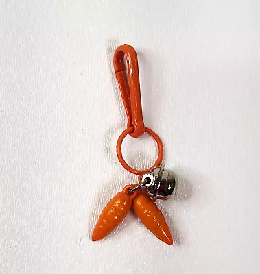Vintage 1980s Plastic Bell Charm Carrot For 80s Necklace • $24.55