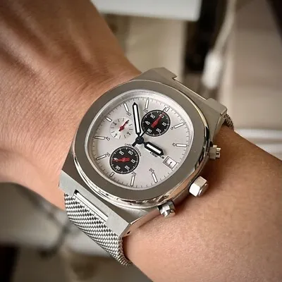 Mysterious Code Men Chronograph Watch 41mm Square Luxury Quartz Wristwatch VK67 • $129