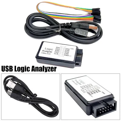 24MHz 8 Channel USB Logic Analyzer 8 CH Logic Analyzer For MCU ARM FPGA UK • £9.27